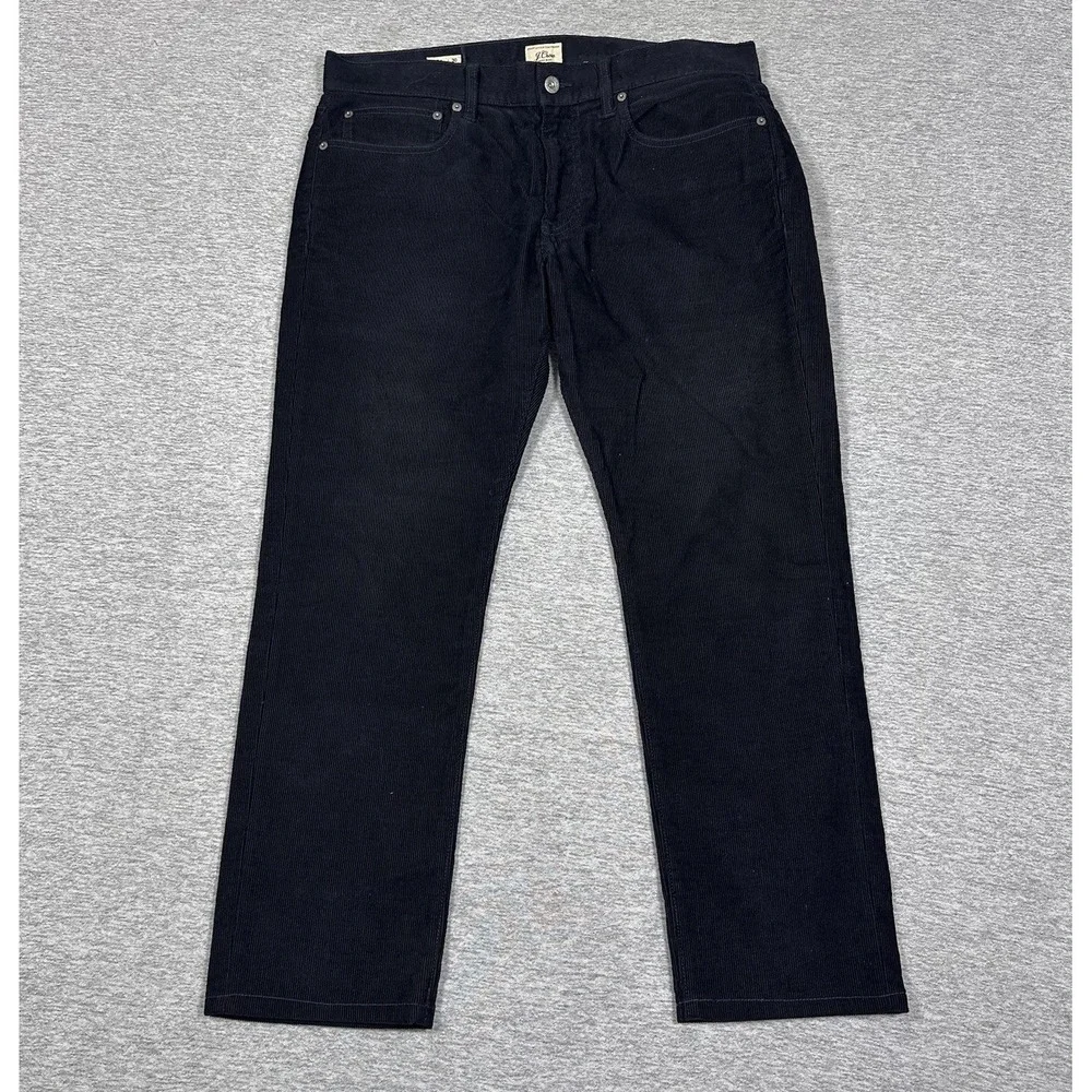 J. Crew Pants Mens 34x30 Tag (34x28 Fit) Blue Corduroy 484 Slim Preppy City